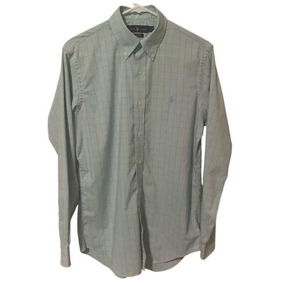 Men's Ralph Lauren Performance Classic Fit Mint Green Button Down Size Small - Picture 1 of 8
